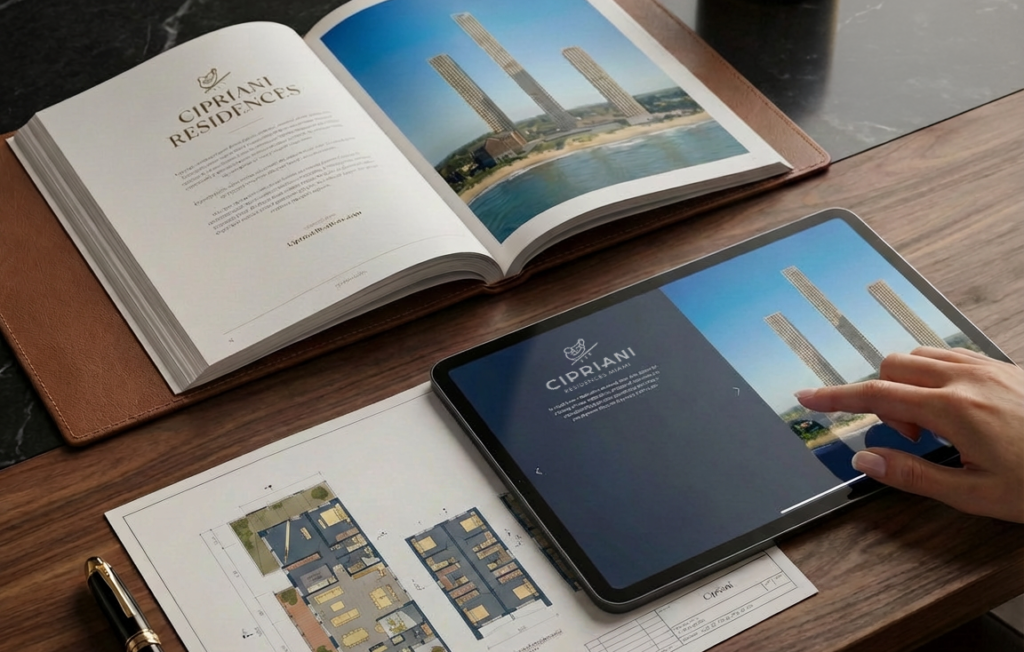 AI Visualization vook studios brochure investor sales kits ratio